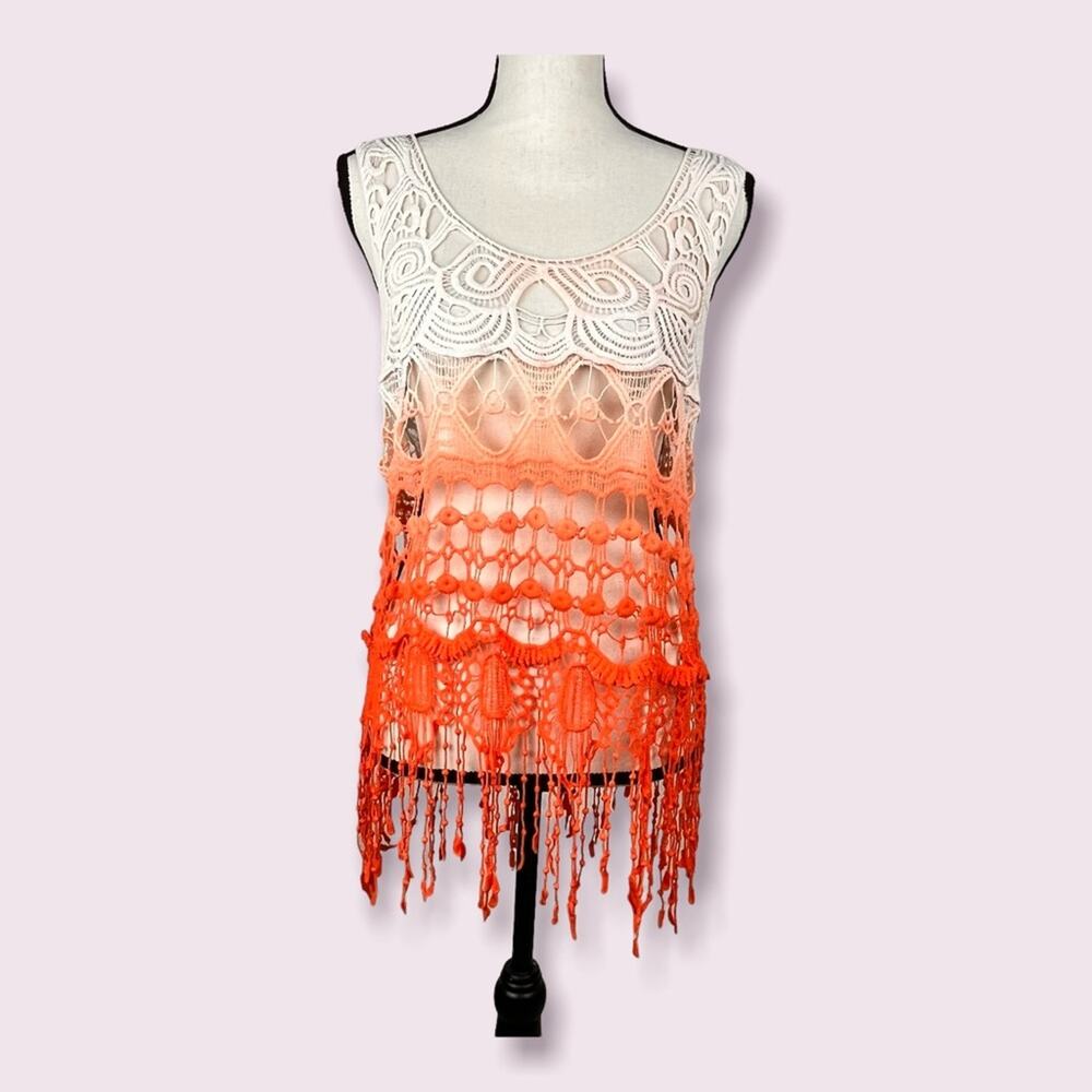 Crochet top coverup